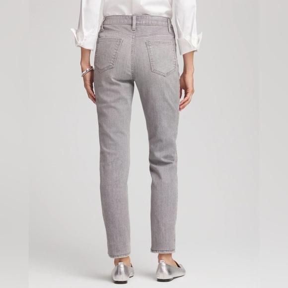 Chico’s Girlfriend Slim Ankle Grey Jeans size 12 - Picture 2 of 9